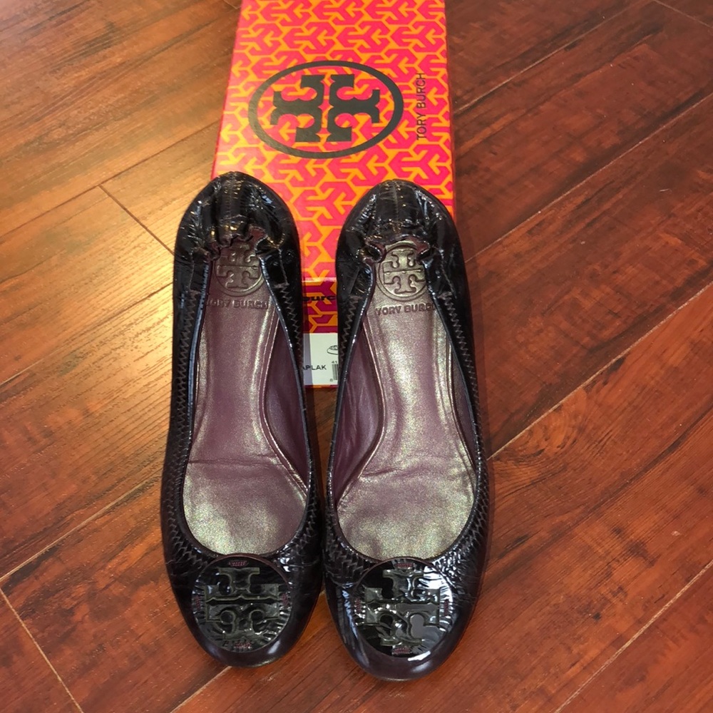 Tory Burch Fig Plum Reva Flats